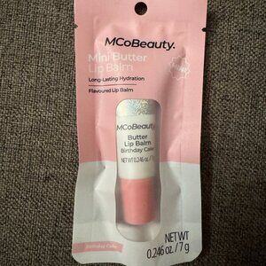 MCoBeauty Mini Butter Lip Balm | Birthday Cake| New